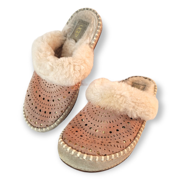UGG Shoes - UGG AIRA Sunshine Slippers Tropical Peach Slides Size 5